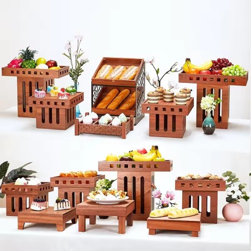 Wooden Cake Stand | Multi-Tier Buffet Display