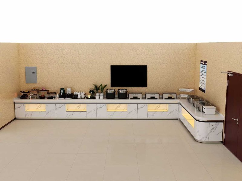 Large buffet stove setup