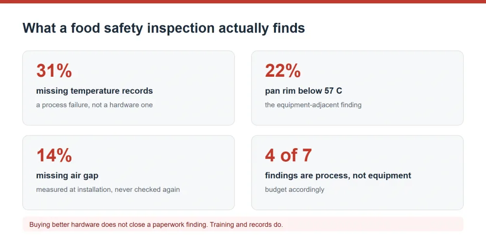 What food safety inspections actually find in buffet operations