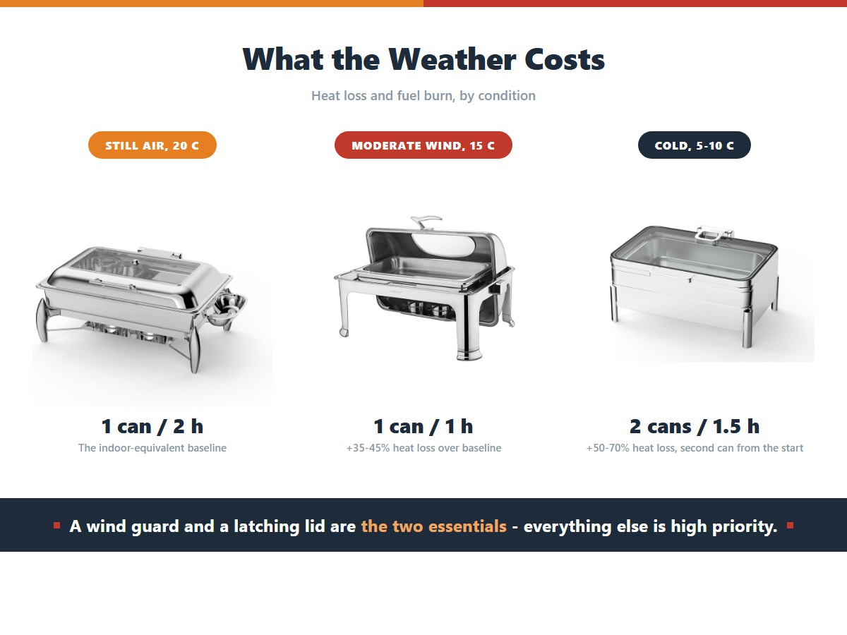 Outdoor Catering Equipment: Wind, Power and Weather Planning
