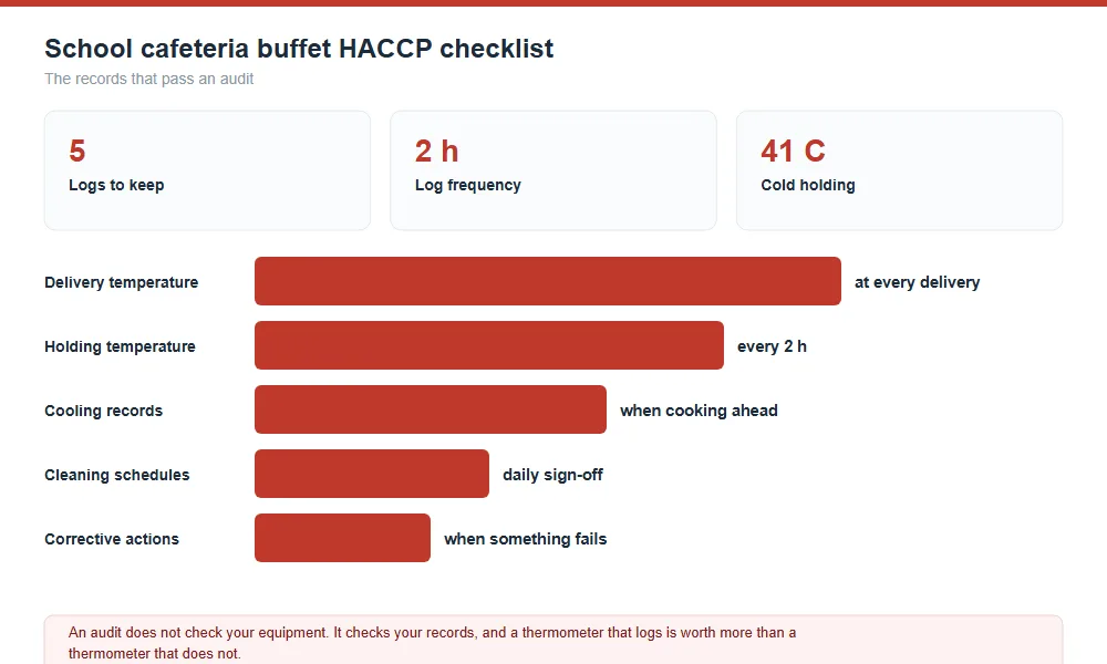 School Cafeteria HACCP Checklist